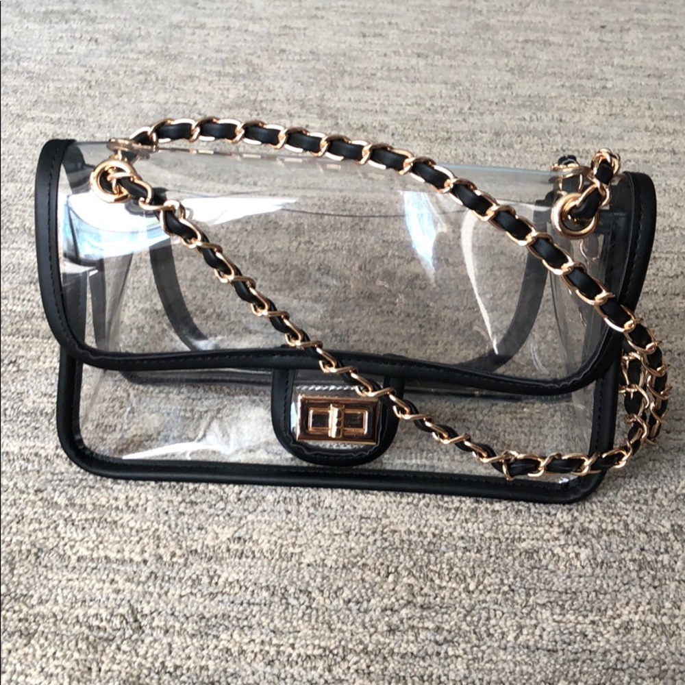 Chanel like clear bag